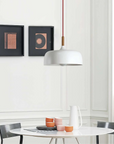 Wood Accent Cloud Pendant Lamp