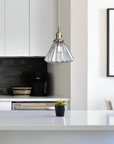 Faceted Glass Pendant Lamp