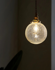Crackled Glass Pendant Lamp