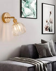 Pleated Glass Wall Lamp