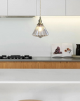 Faceted Glass Pendant Lamp