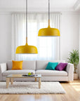 Wood Accent Cloud Pendant Lamp