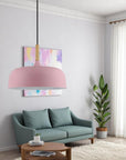 Wood Accent Cloud Pendant Lamp