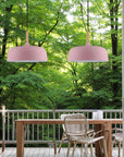 Wood Accent Cloud Pendant Lamp
