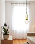 Jewel-Shaped Pendant Lamp