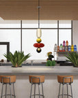 Stacked Glass Pendant Lamp