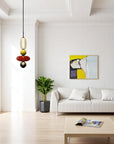 Stacked Glass Pendant Lamp