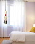 Beaded Glass Pendant Lamp