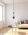 Beaded Glass Pendant Lamp