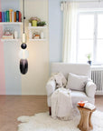 Beaded Glass Pendant Lamp