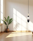 Beaded Glass Pendant Lamp