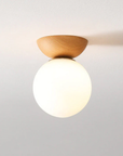 Wood & Glass Japandi Pendant Lamp