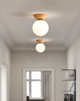 Wood & Glass Japandi Pendant Lamp