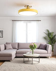 Scandinavian-Japandi Flush Ceiling Lamp