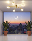 Floating Arm Globe Ceiling Lamp