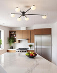 Floating Arm Globe Ceiling Lamp