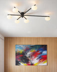Floating Arm Globe Ceiling Lamp