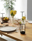 Aluminum & Crystal Wireless Table Lamp