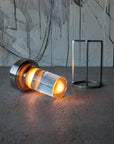 Aluminum & Crystal Wireless Table Lamp
