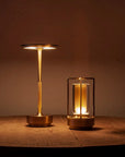 Aluminum & Crystal Wireless Table Lamp