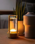 Aluminum & Crystal Wireless Table Lamp