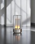 Aluminum & Crystal Wireless Table Lamp