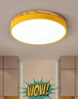 Wood Accent Ceiling Lamp