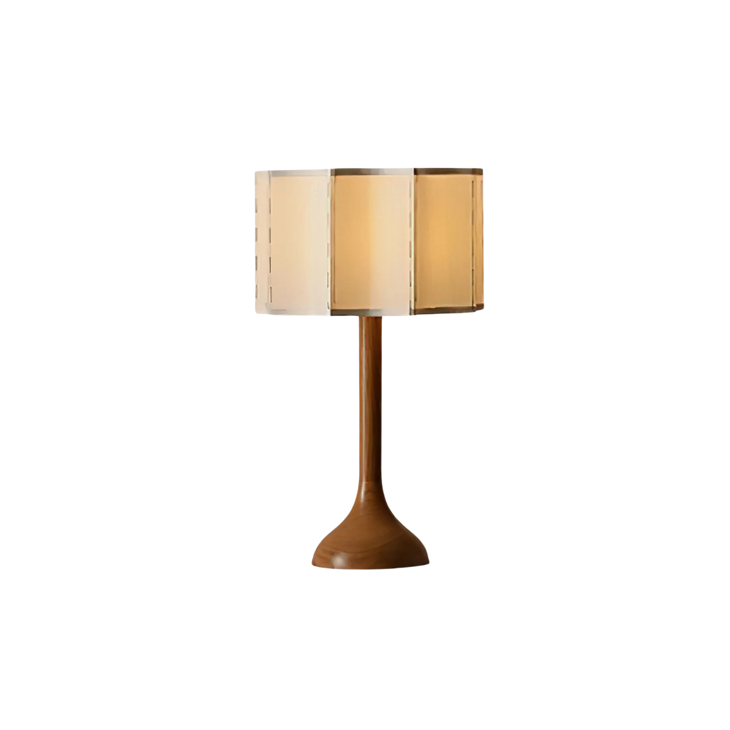 Sculptural Wooden Table Lamp