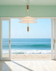 Sculptural Floating Pendant Lamp