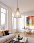 Floral Curved Pendant Lamp